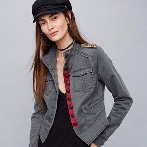 Free People Embellished Military Jacket